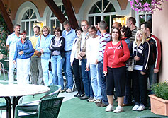 Die Teilnehmer an der 14. Cabrioausfahrt der Tiroler CC-Freunde.